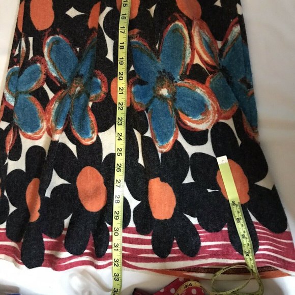 SOLITAIRE Floral Fleece Boho Hippy Tunic Dress - Picture 7 of 8